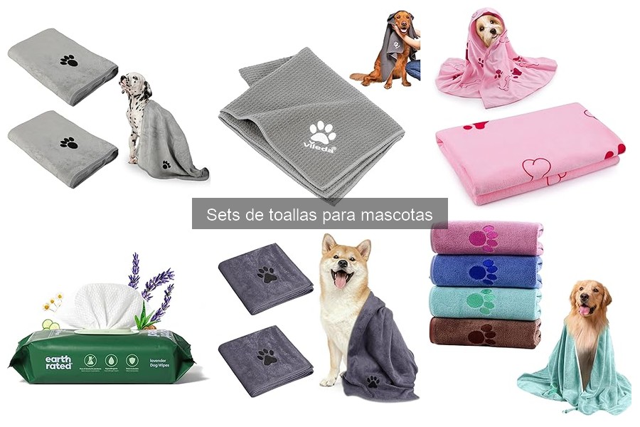 Mejores sets de toallas para gatos: secado rápido y suave