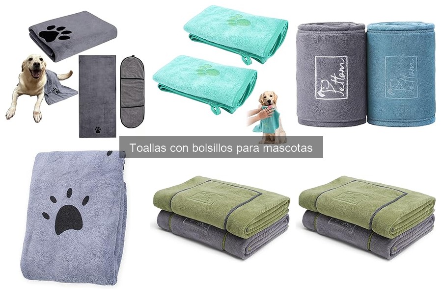 Mejores toallas con bolsillos para mascotas: comparativa 2023