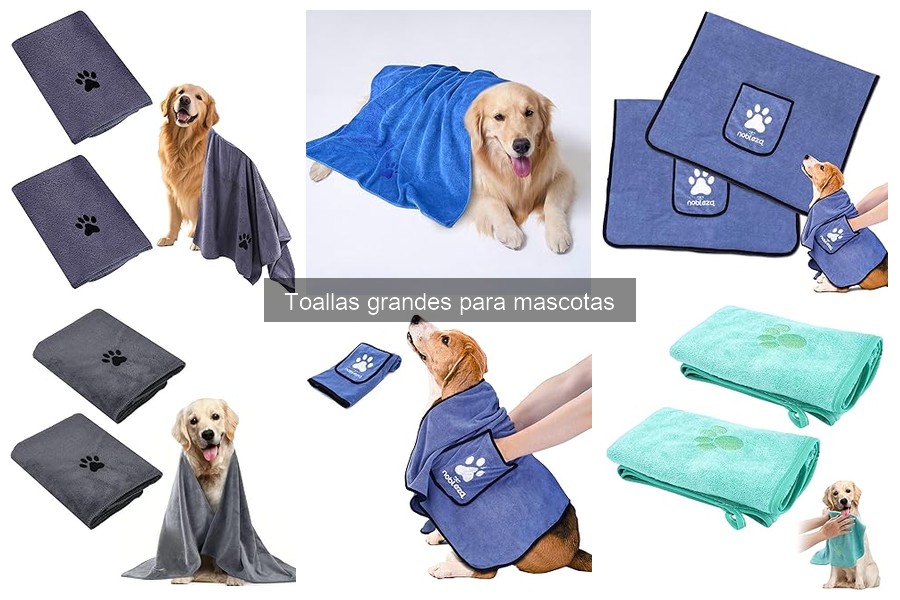 Mejores toallas grandes para mascotas según uso específico