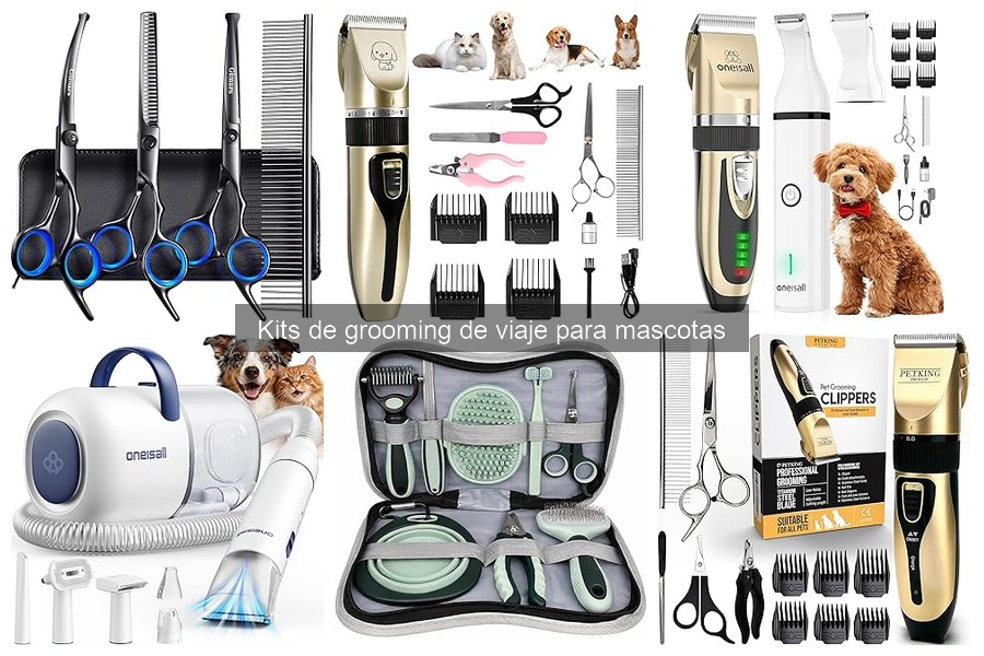 Ofertas en kits de grooming de viaje para mascotas