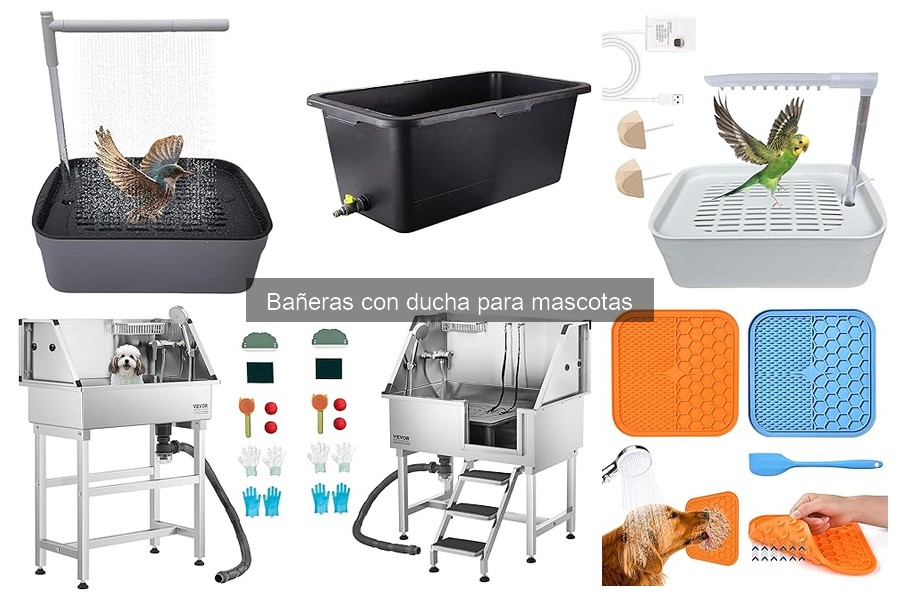 Problemas comunes al usar bañeras con ducha para mascotas