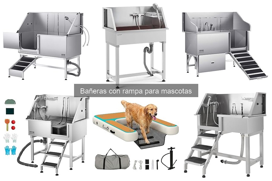 Problemas comunes al usar bañeras con rampa para mascotas