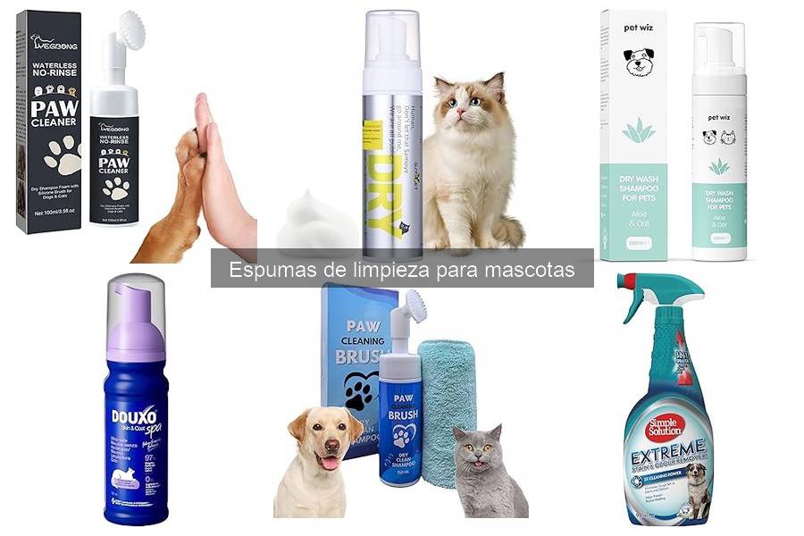 Problemas comunes al usar espumas de limpieza para mascotas