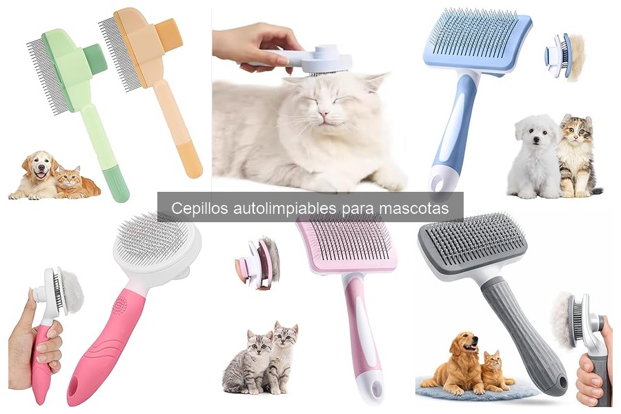 ¿Qué es un cepillo autolimpiable para mascotas?