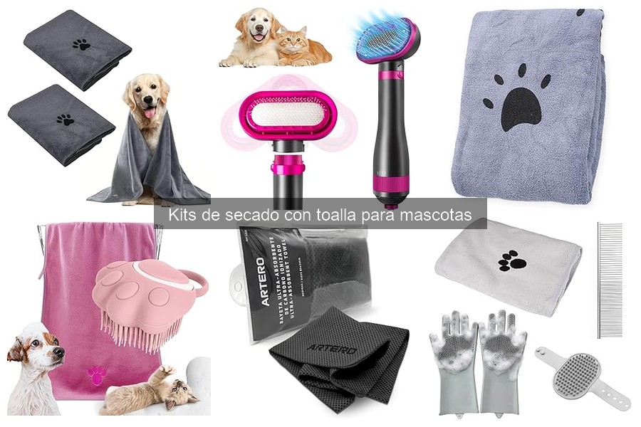 ¿Qué es un kit de secado con toalla para mascotas?