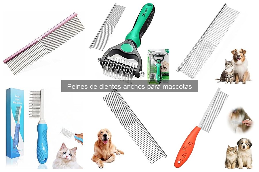 ¿Qué es un peine de dientes anchos para mascotas?