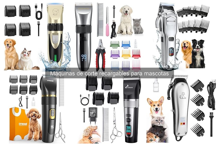 ¿Qué es una máquina de corte recargable para mascotas?