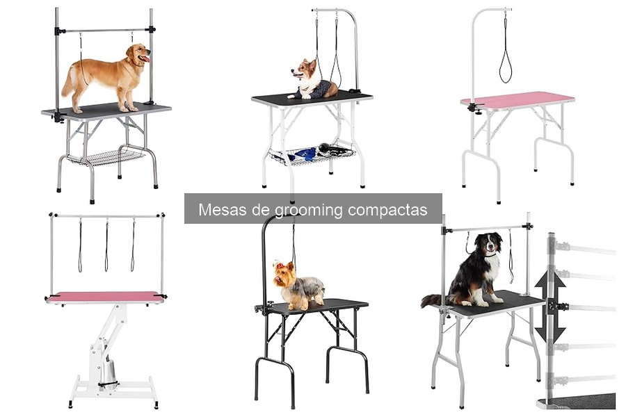¿Qué es una mesa de grooming compacta para mascotas?