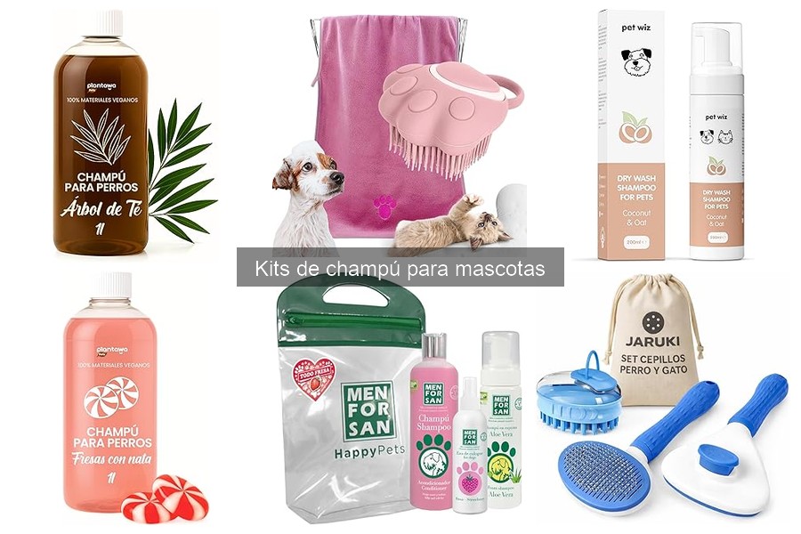 ¿Qué incluye un kit de champú para mascotas?