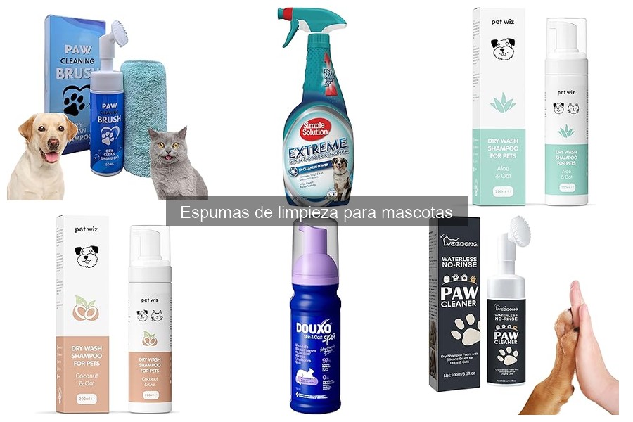 ¿Qué son las espumas de limpieza para mascotas?
