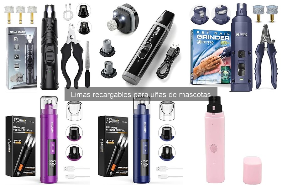 ¿Qué son las limas recargables para uñas de mascotas?