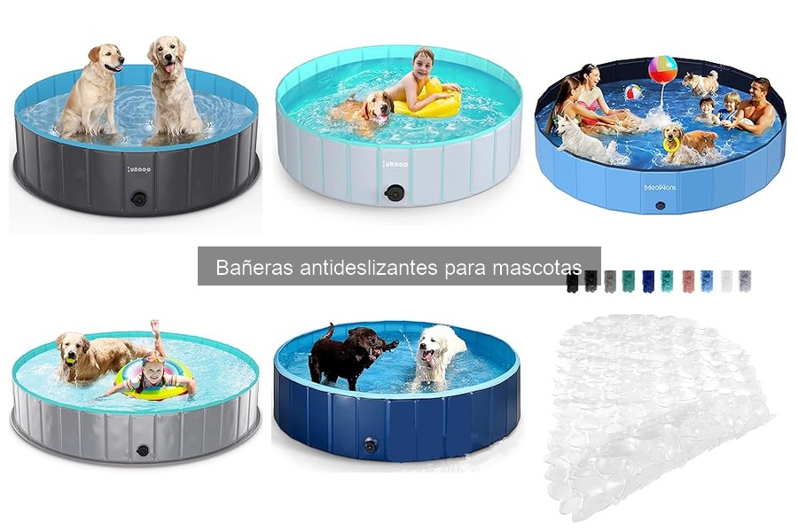 ¿Qué tamaño de bañera antideslizante necesito para mi mascota?