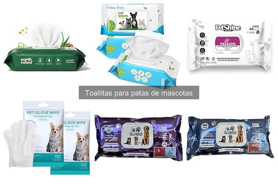 ¿Son seguras las toallitas para patas de mascotas?