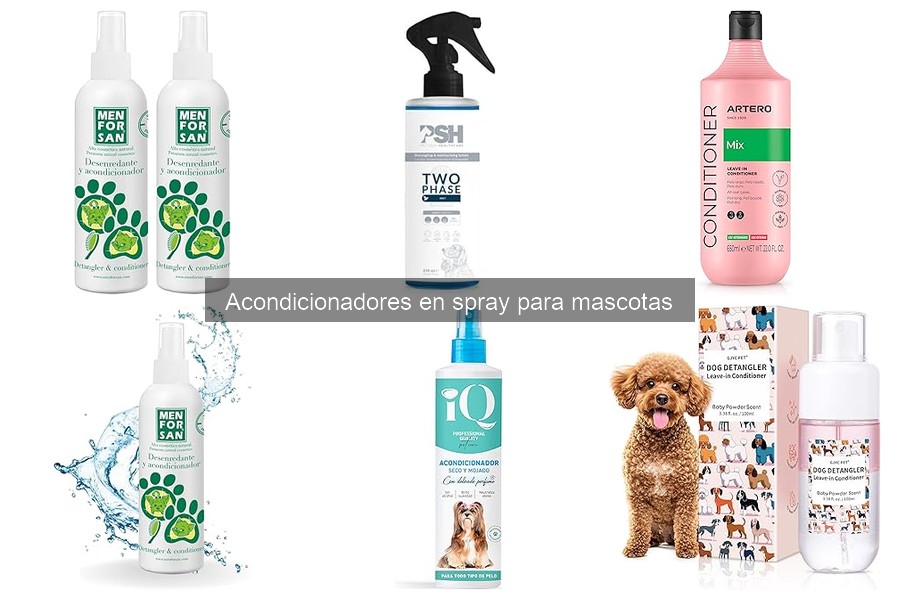 ¿Son seguros los acondicionadores en spray para mascotas?