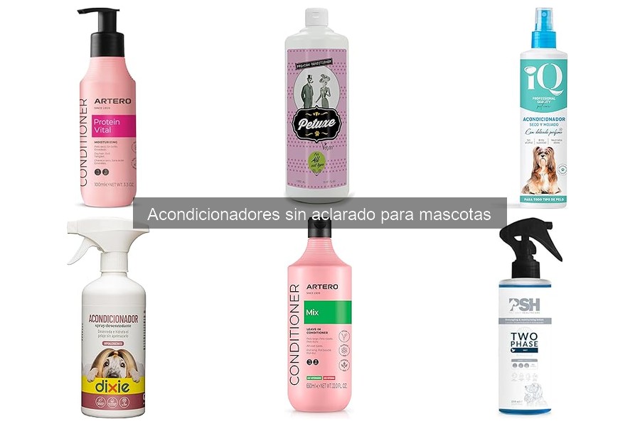 ¿Son seguros los acondicionadores sin aclarado para mascotas?