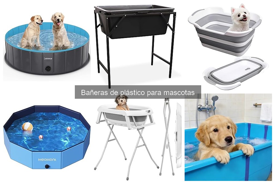 Tipos de bañeras de plástico para mascotas: guía completa