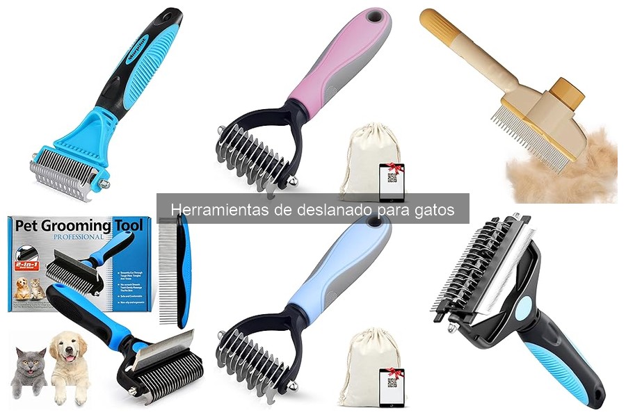 Tipos de herramientas de deslanado para gatos en casa