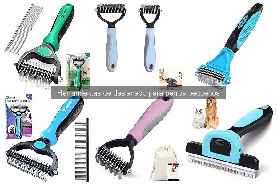 Tipos de herramientas de deslanado para perros pequeños