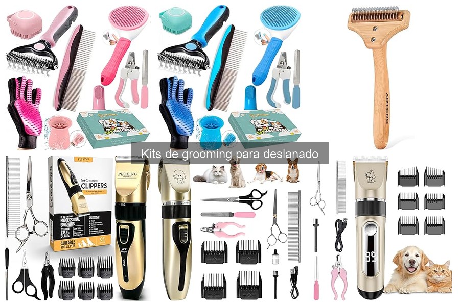 Tipos de kits de grooming para deslanado de mascotas