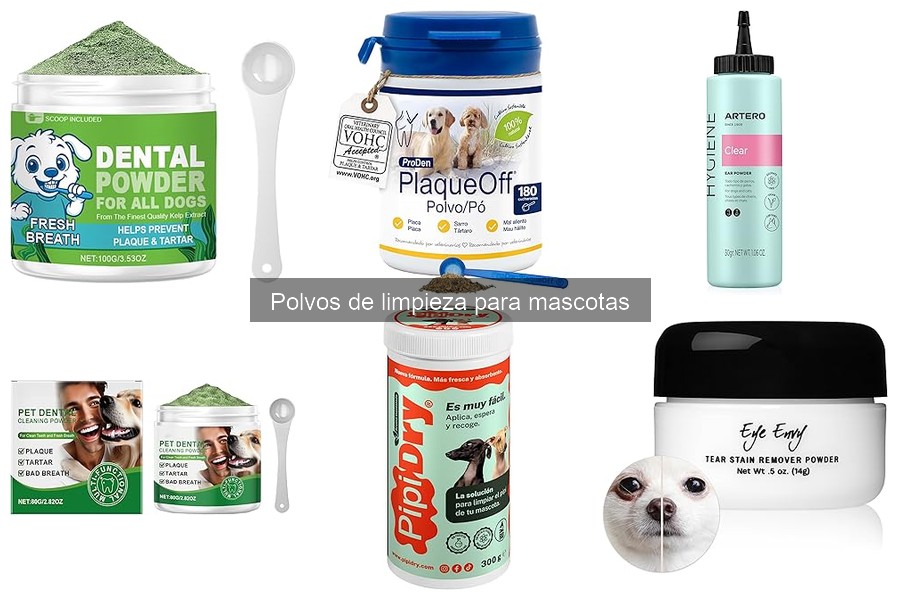 Tipos de polvos de limpieza para mascotas y sus usos
