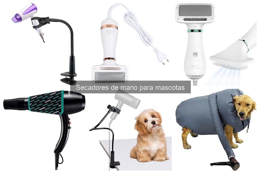 Tipos de secadores de mano para mascotas: guía completa