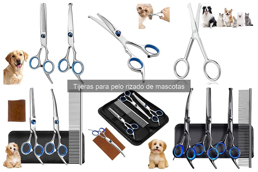 Tipos de tijeras para cortar pelo rizado de mascotas