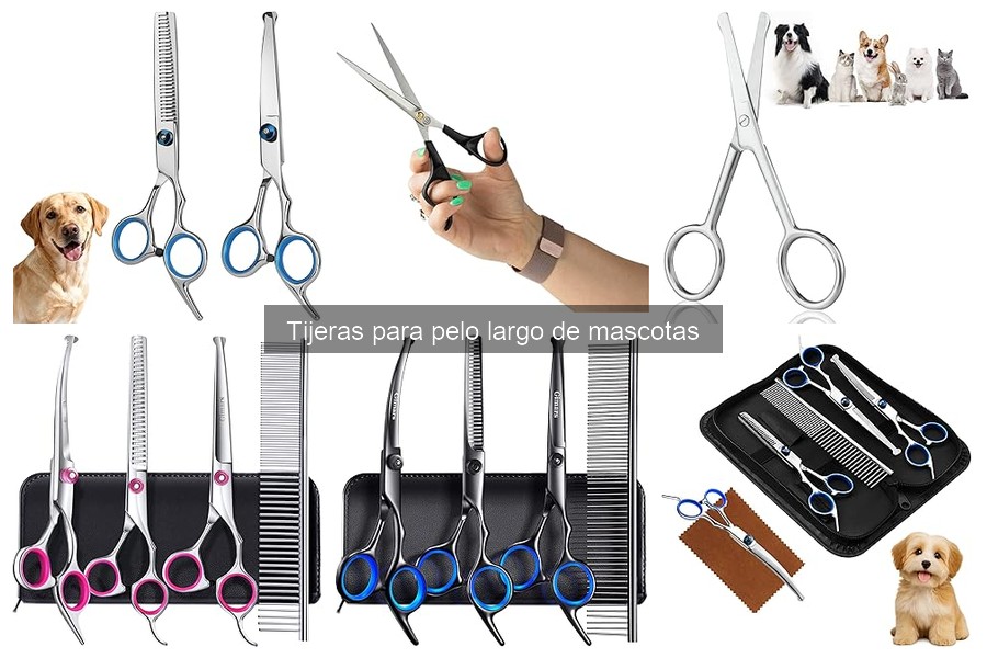 Tipos de tijeras para pelo largo de mascotas: Guía completa