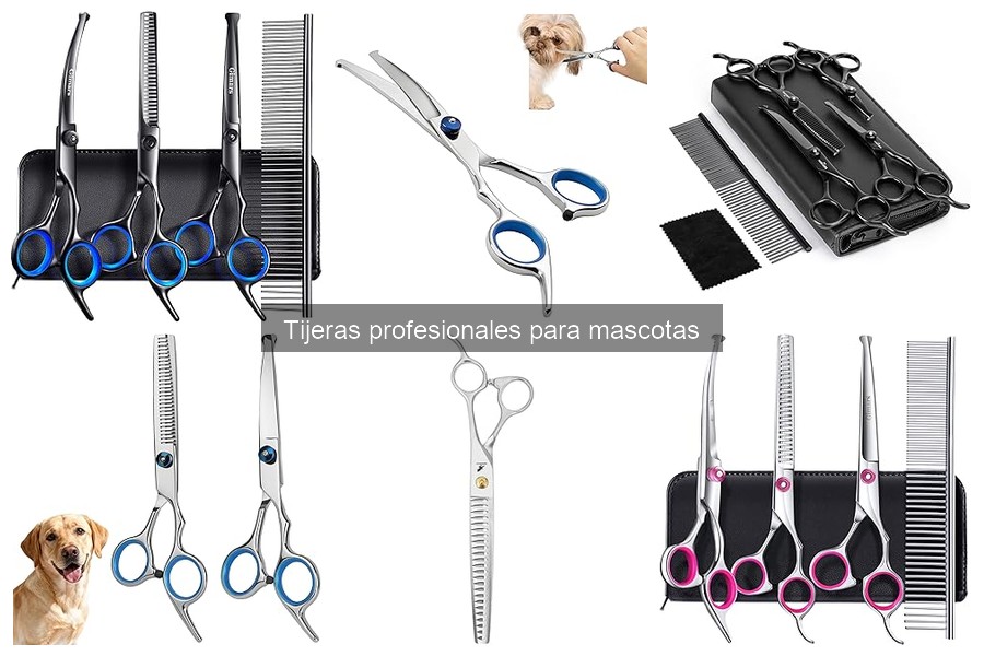 Tipos de tijeras profesionales para grooming de mascotas