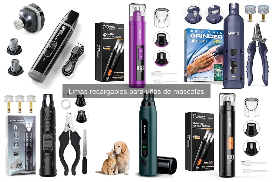Ventajas de las limas recargables para uñas de mascotas