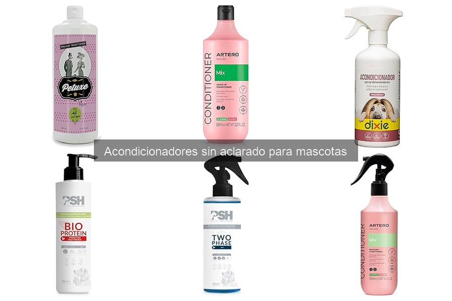 Ventajas de usar acondicionadores sin aclarado para mascotas